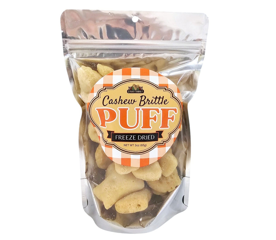 Peanut Trading Company Brittle - Freeze Dried Puff Brittle - Cashew