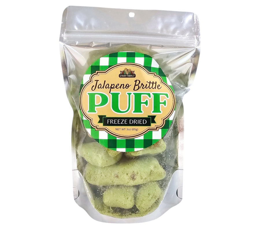 Peanut Trading Company Brittle - Freeze Dried Puff Brittle - Jalapeno Peanut