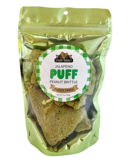 Peanut Trading Company Brittle - Freeze Dried Puff Brittle - Jalapeno Peanut