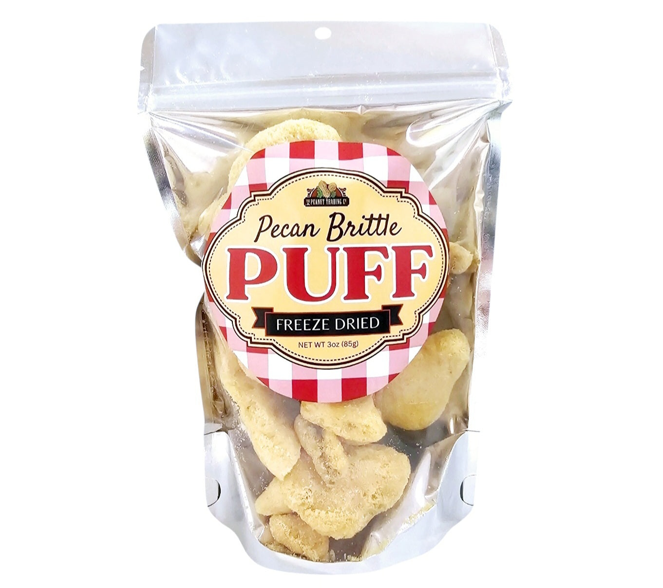 Peanut Trading Company Brittle - Freeze Dried Puff Brittle - Pecan