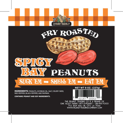 Peanut Trading Company - Fry Roasted Peanuts Counter Display - Spicy Bay