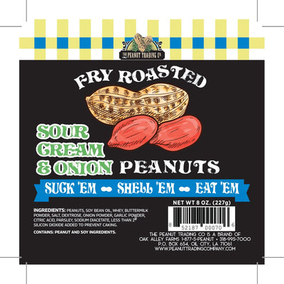 Peanut Trading Company - Fry Roasted Peanuts Counter Display - Sour Cream & Onion