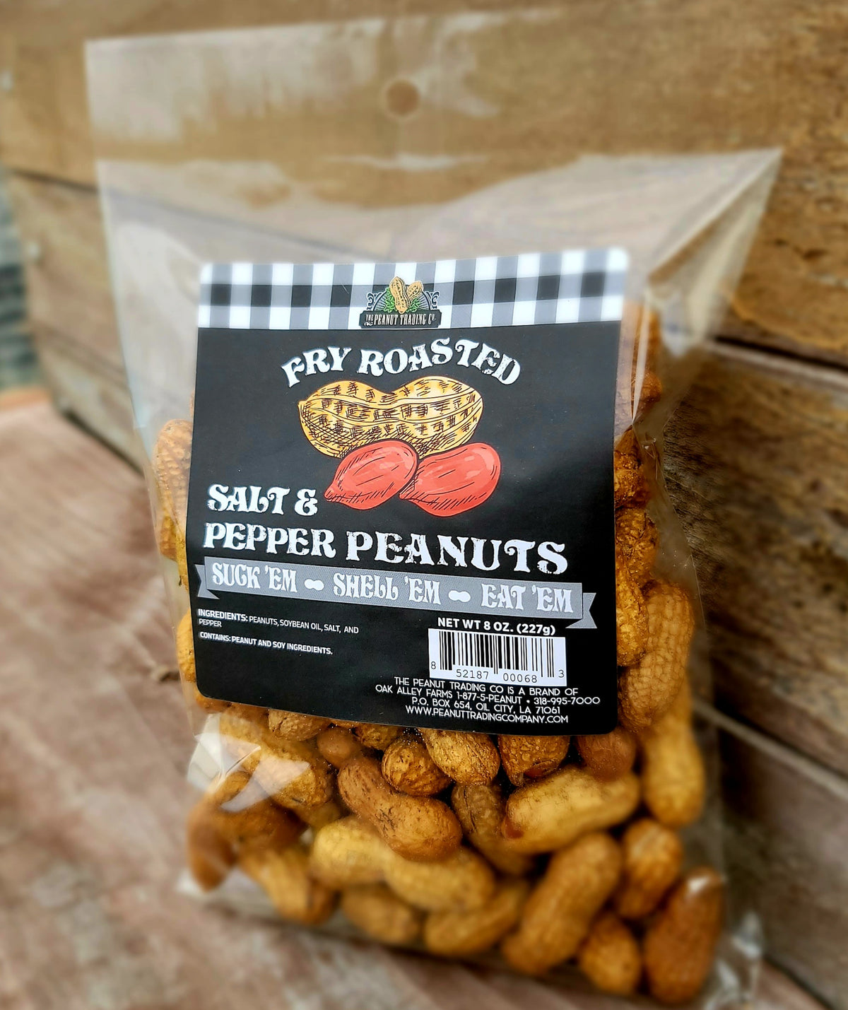 Peanut Trading Company - Fry Roasted Peanuts Counter Display - Salt & Pepper